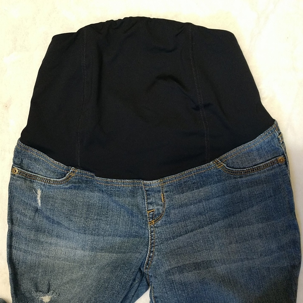 Isabel Maternity Skinny Distressed Jeans sz 4 - Picture 5 of 7